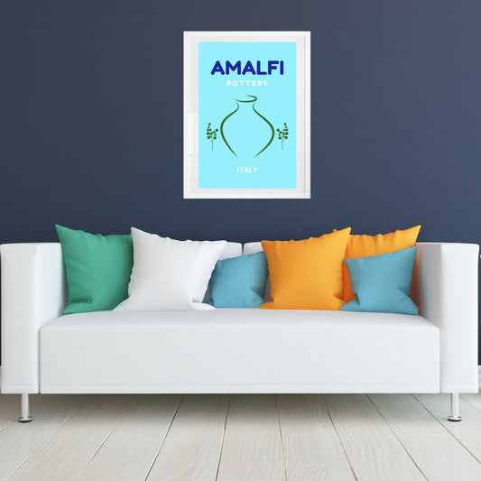 Amalfi, Italy (Light Blue)