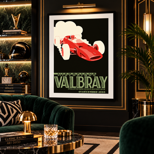 Art Deco Racing Poster - Valbray (2005)