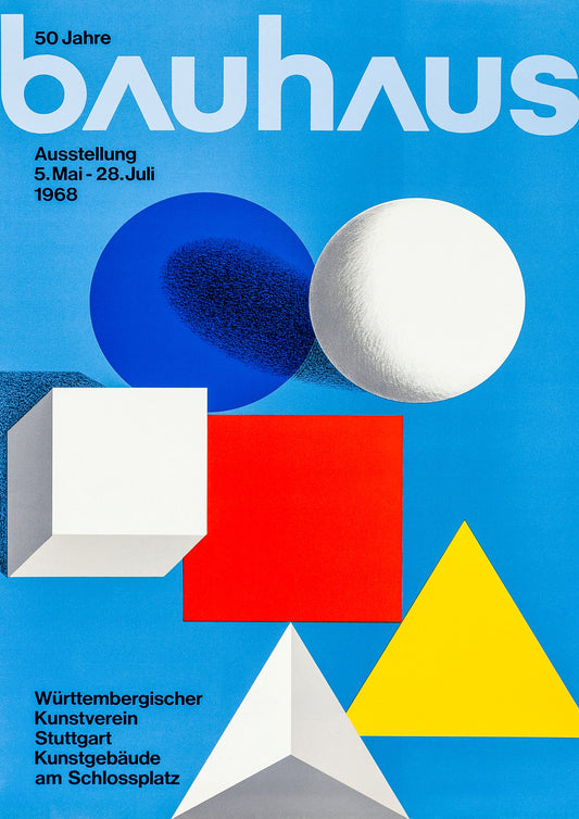 Bauhaus 50 Years Exhibition Poster