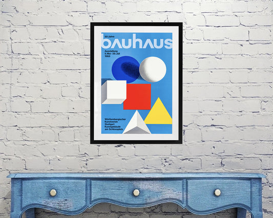 Bauhaus 50 Years Exhibition Poster