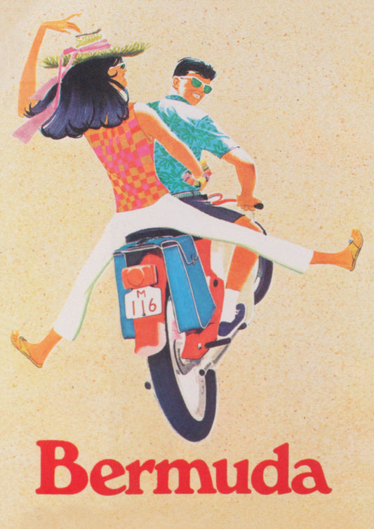 Bermuda Breezes Travel Poster (1960's)