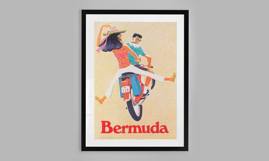 Bermuda Breezes Travel Poster (1960's)