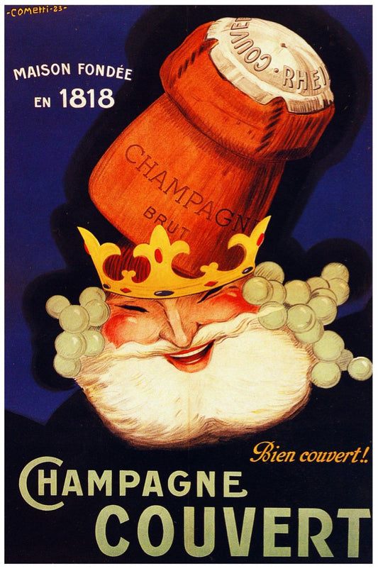 Couvert Champagne Vintage Advert (1923)