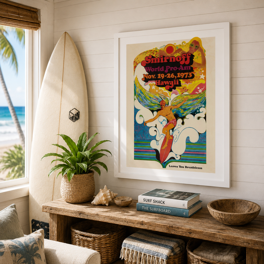 Smirnoff World Pro Surfing Poster (1973)