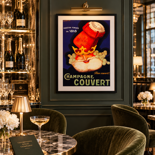 Couvert Champagne Vintage Advert (1923)