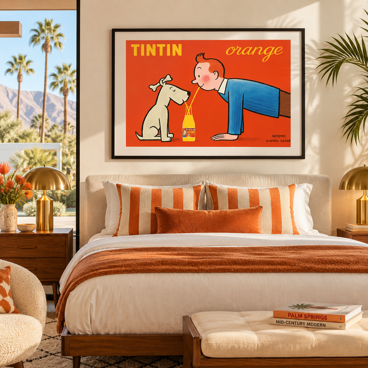 Tintin Orange Soda Vintage Advertisement (1960) - Landscape