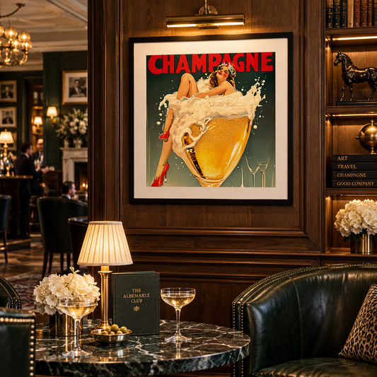 Vintage Champagne Poster