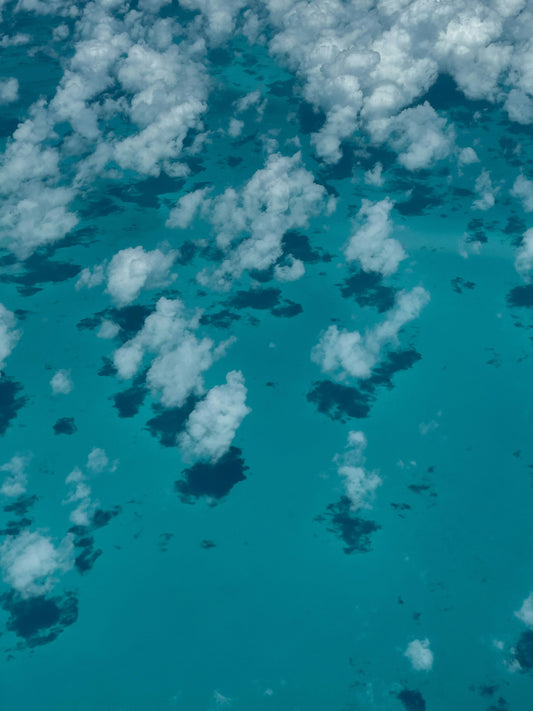 Pale Shadows on Blue