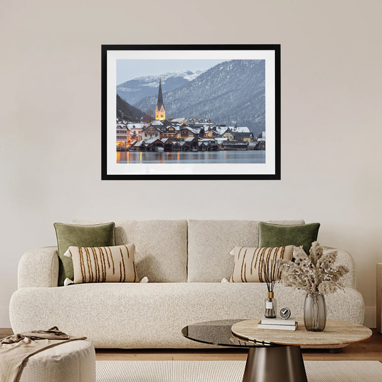 Winter Lights, Hallstatt. Austria.