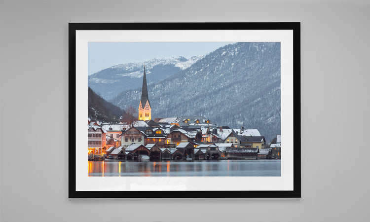 Winter Lights, Hallstatt. Austria.