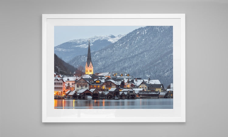 Winter Lights, Hallstatt. Austria.
