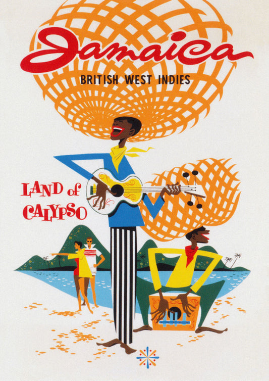 Jamaica – Land of Calypso Vintage Travel Poster (c. 1970's)