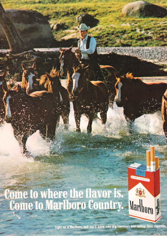 Malboro Cigarette Advertisement (1960's)