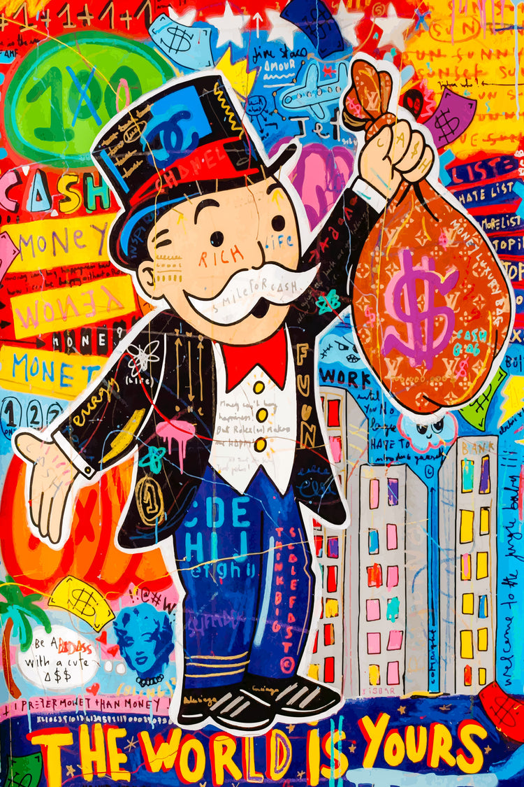 Alec Monopoly Graffiti Art Money