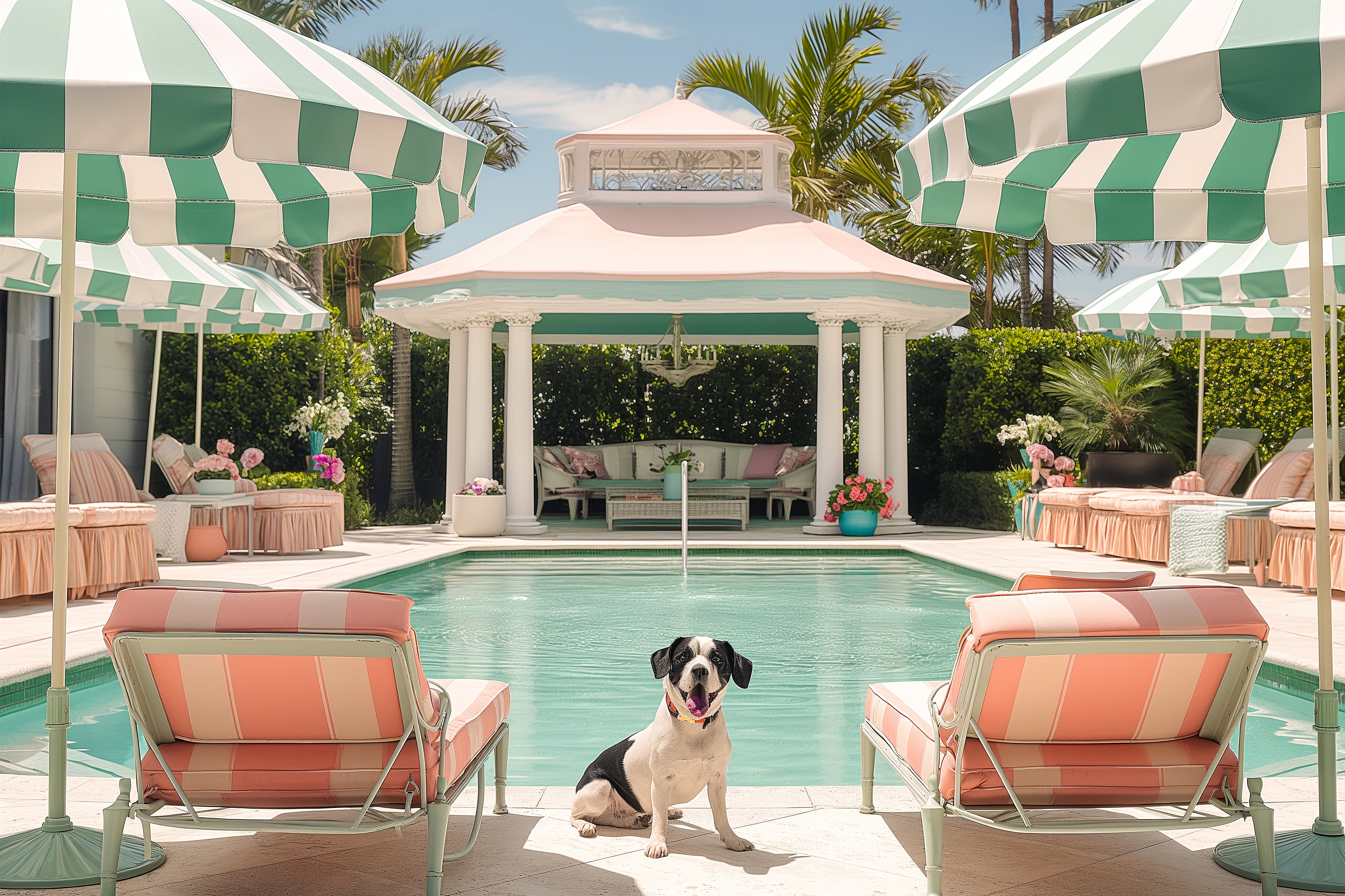 Poolside Palms and Sunshine