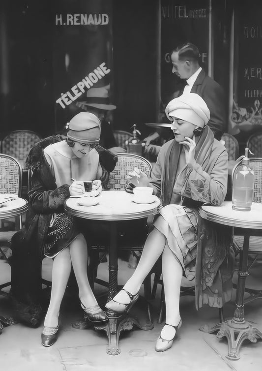 Parisian Cafe Conversations - 1920s