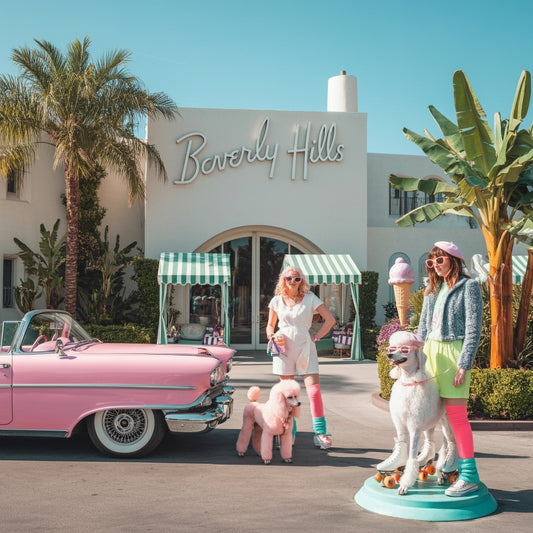 Pink Poodles & Palm Trees