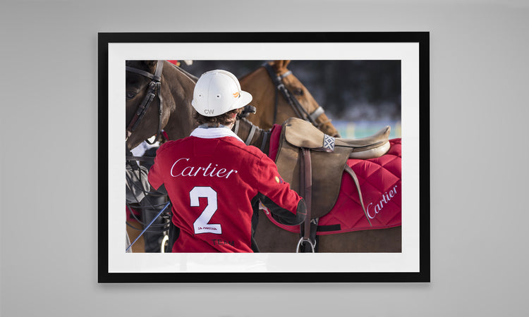 Polo Player from Team Cartier. St Moritz, Switzerland