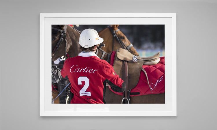 Polo Player from Team Cartier. St Moritz, Switzerland
