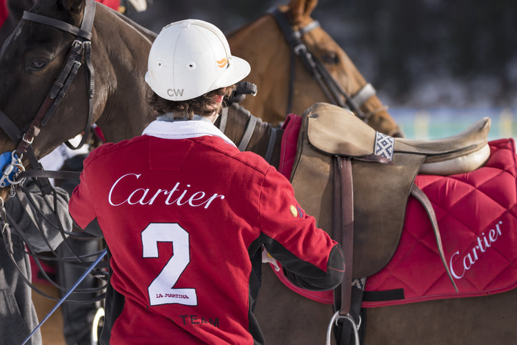 Polo Player from Team Cartier. St Moritz, Switzerland