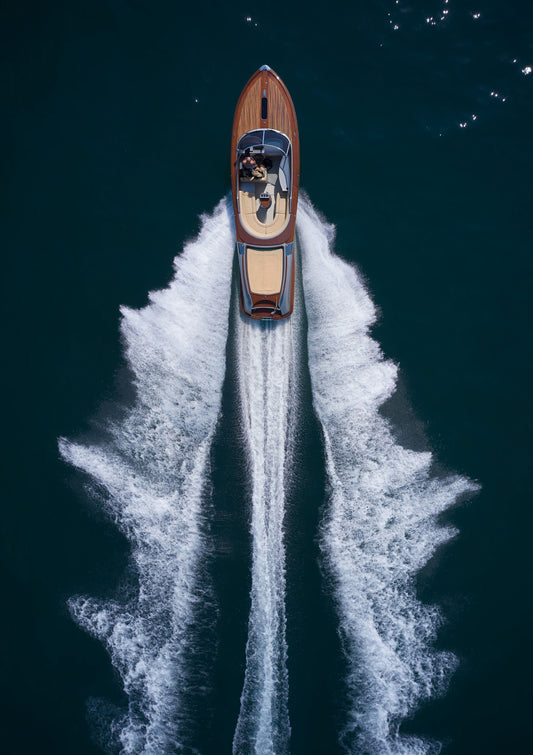 Riva Aquarama on Lake Como, Italy (Portrait)