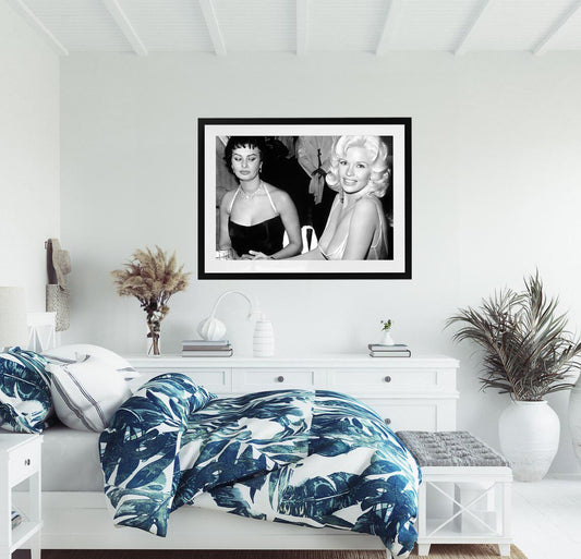 Jayne Mansfield and Sophia Loren (1957)