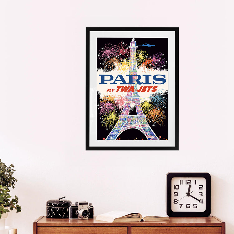 Paris in Lights – Vintage TWA Travel Poster