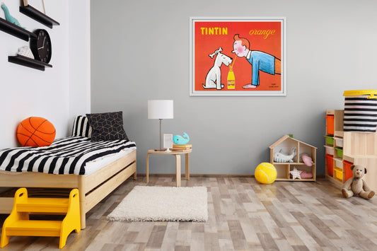 TinTin Orange Soda Vintage Advertisement (1960) - Square