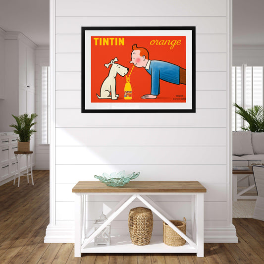 Tintin Orange Soda Vintage Advertisement (1960) - Landscape