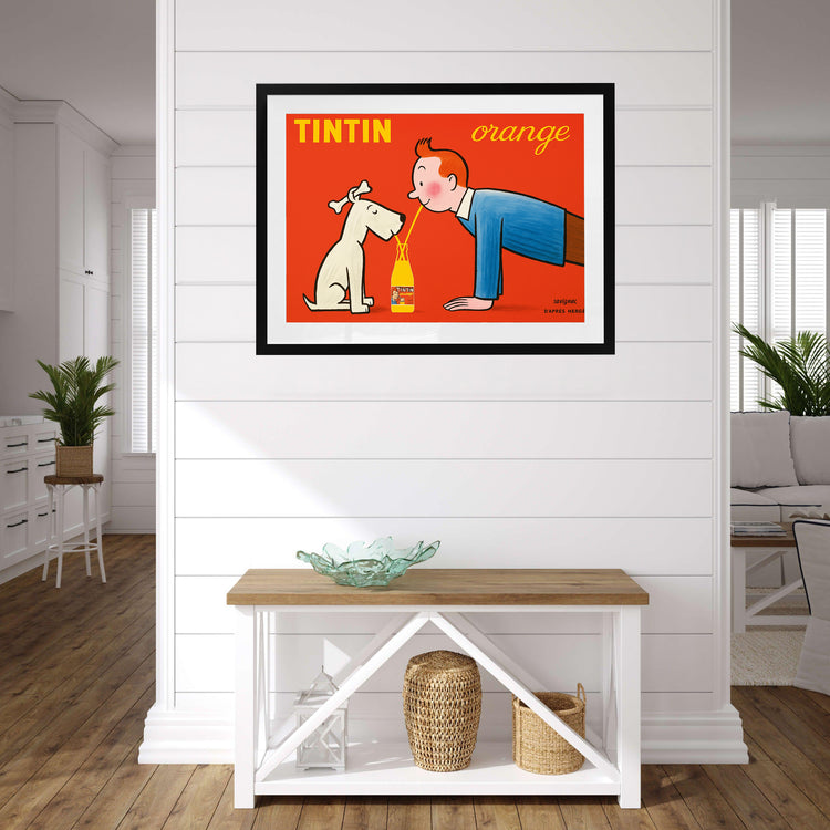 Tintin Orange Soda Vintage Advertisement (1960) - Landscape