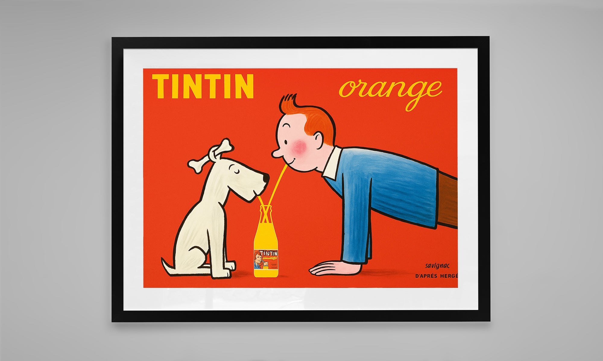 Tintin Orange Soda Vintage Advertisement (1960) - Landscape