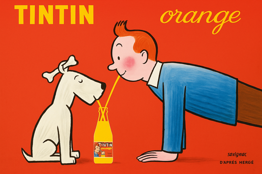 Tintin Orange Soda Vintage Advertisement (1960) - Landscape