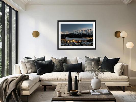 Twilight in St Moritz, Switzerland