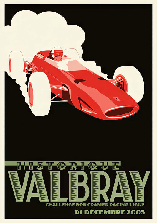 Art Deco Racing Poster - Valbray (2005)