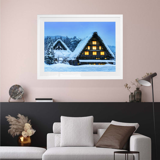 Winter Glow, Shirakawa-go, Japan