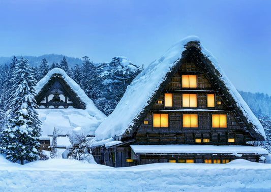 Winter Glow, Shirakawa-go, Japan